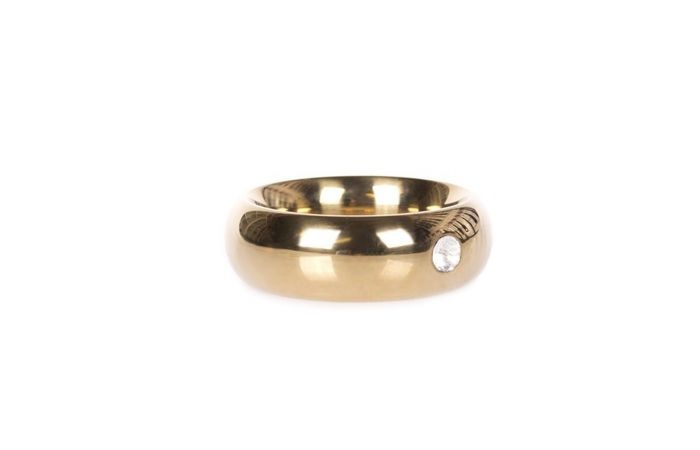 Kiotos Donut Cockring met Sierraad Goud - 40 mm