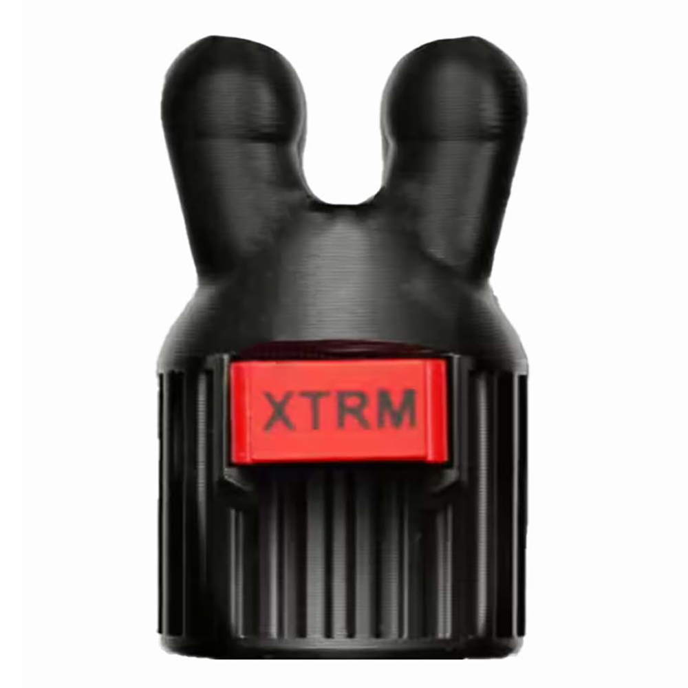 XTRM KINKY Lekvrije Dubbele  Inhalator Zwart - Large