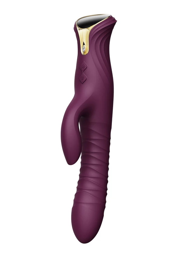 Stotende en Verwarmende Rabbit Vibrator Mose - Paars