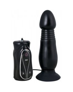 Stotende Buttplug - Zwart