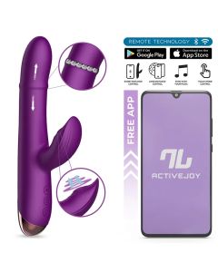 Sendel Rabbit Vibrator mit Perlenring - Lila
