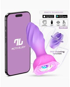 Moxy Buttplug 360º Rotatie - Lila