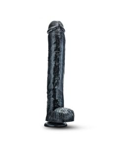 Realistische Dildo Jet Dark Steel Carbon - 35 cm