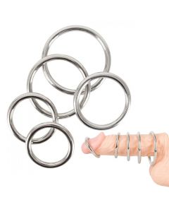 5-Delige Cockring Set - RVS