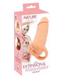 2in1 Penissleeve verlenging + Masturbator
