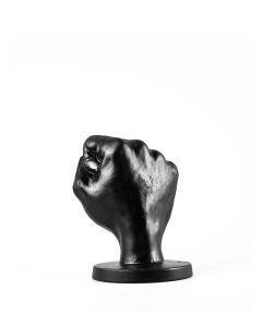 All Black Fist Plug M - Zwart voorkant