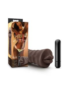 Hot Chocolate By Blush® | Heather Realistic Chocolate Vibrating Masturbator / Stroker