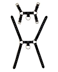 Body Harnas Man Bondage Model 2 - Zwart