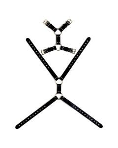 Body Harnas Man Bondage Model 5 - Zwart