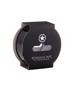 Niet klevende Bondagetape Zwart - 17.5 m