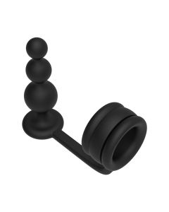 Cockring met Buttplug Beads