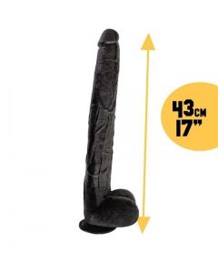 XXL Dildo Black Baller - 43 cm