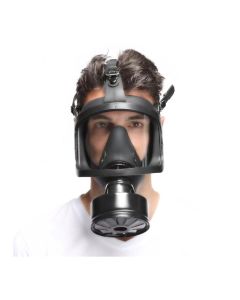 Gasmasker Full Visu Zwart