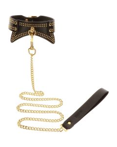 Halsband en riem met studs Taboom