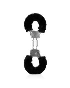 Handboeien Furry Metal  - Black