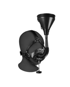 Head Harness with Funnel Open Mouth Gag - XTREME