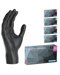 Latex Wegwerphandschoenen Zwart - 100 stuks