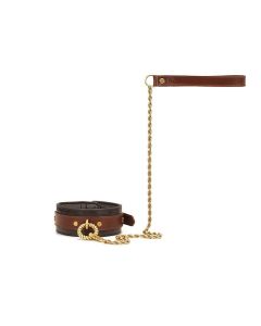 Leren Halsband met riem - Liebe Seele