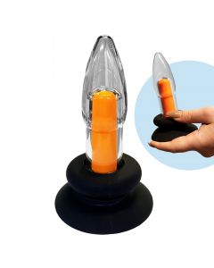 Lusty Vibrerende Glazen Buttplug