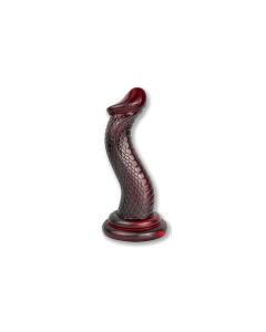 Monster Dildo Gode Serpent Cobra - Rood/Zwart