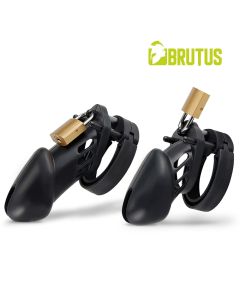 Peniskooi Brutus Denial Soft Silicone Play Cage Set - Zwart