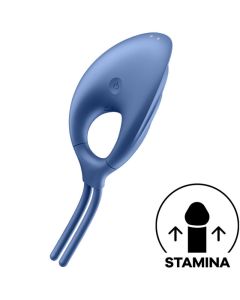 Satisfyer Ring Vibrator Swordsman - Blauw
