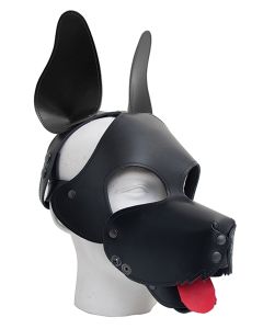 Leren Shaggy Dog Masker Mister B - Zwart