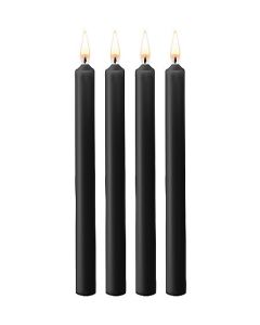 SM Kaarsen Large 4-Pack - Zwart