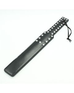Spank Paddle met Studs - Zwart