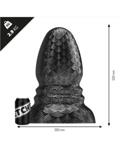 Stretch'r Buttplug Ripple XL - Zwart