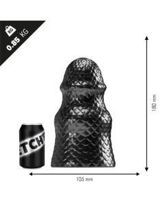 Stretch'r Scaly Buttplug M -Zwart