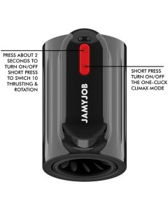Stuwende en roterende Masturbator JAMYJOB Vortex Turbo