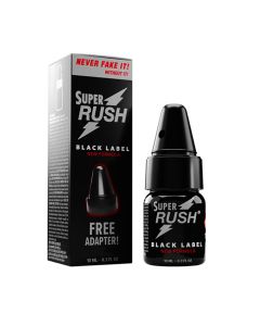 Super Rush Black Label Poppers met Inhaler - 10 ml