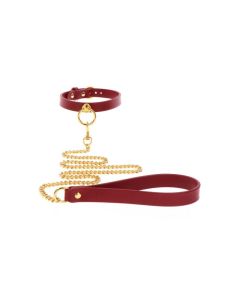 Halsband met ketting Taboom - Rood