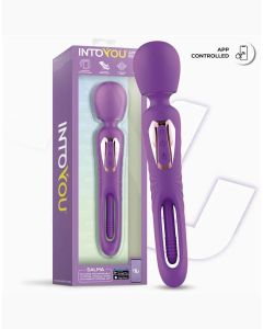 Wand Vibrator met draaiende tong IY Salma - Paars