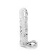 Kiotos Glazen Dildo ClearPenis Round met Ballen - 20 cm