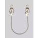 Metalen Clover tepelklemmen met ketting Metalen Clover tepelklemmen met ketting