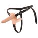 Vibrerende Dubbele Strap-on - Huidskleur Vibrerende Dubbele Strap-on - Huidskleur