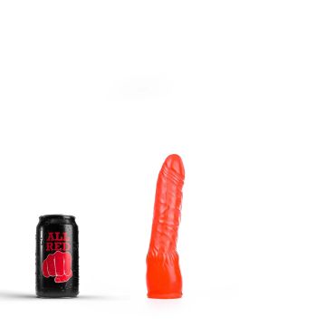 All Black Arjan Dildo Rood - 20 cm