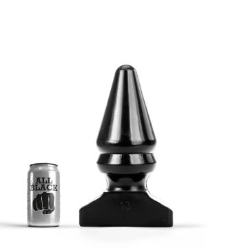 All Black Buttplug Zwart - 28.5 cm