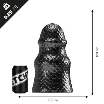 Stretch'r Scaly Buttplug M -Zwart