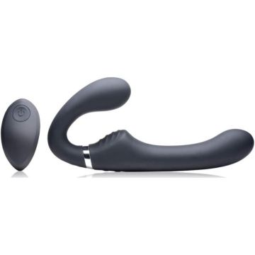 Strap-On met Dubbele Stimulatie - Zwart