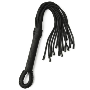 Knot Flogger Nylon - Zwart