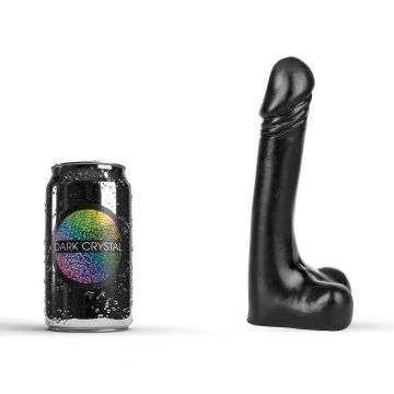 Dark Crystal Zwarte Dildo Javier - 18 cm