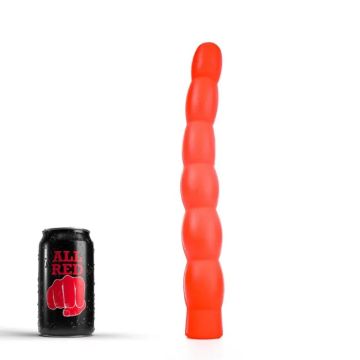 All Black Martin Dildo Rood - 32 cm
