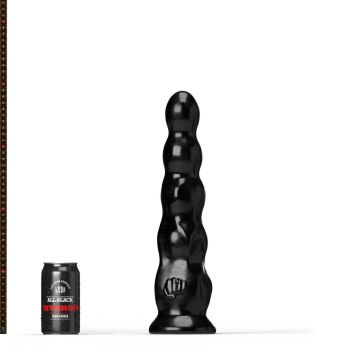 All Black Steroid Dildo The Javelin Zwart - 39 cm