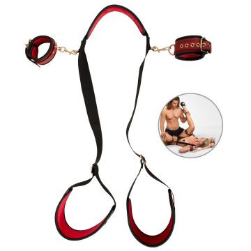 Nek-en Dijbeen Bondage Set Bad Kitty