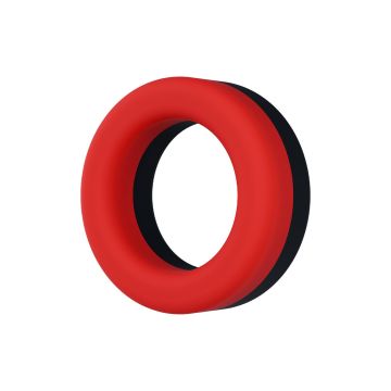  Blush Takeoff Cockring - Zwart/Rood