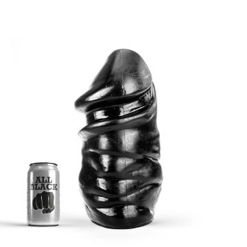 All Black Samuel Dildo Zwart - 32 cm