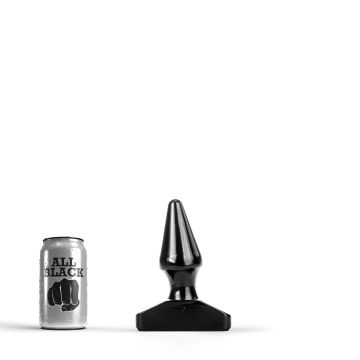 All Black AB78 Buttplug Zwart - 16 cm